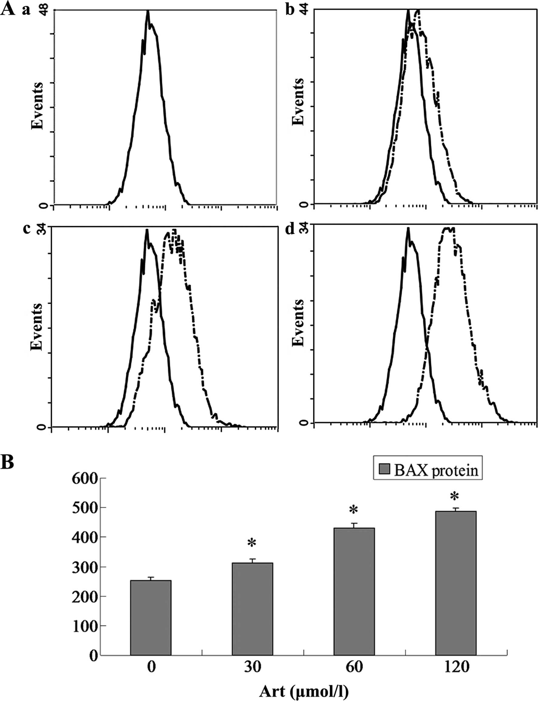 Artesunate induces apoptosis and inhibits growth of Eca109 